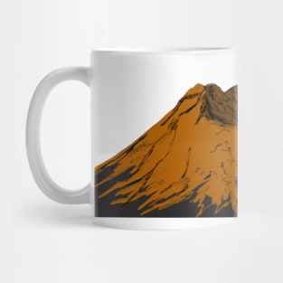 Mt. St. Helens in Orange Mug